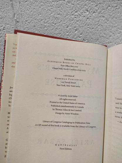 My Father's Paradise by Ariel Sabar First Edition