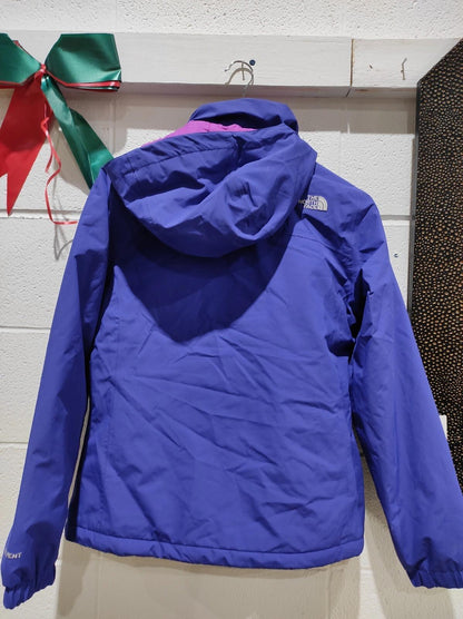 The North Face Women's S Resolve Waterproof Jacket Purple Hooded Insulated