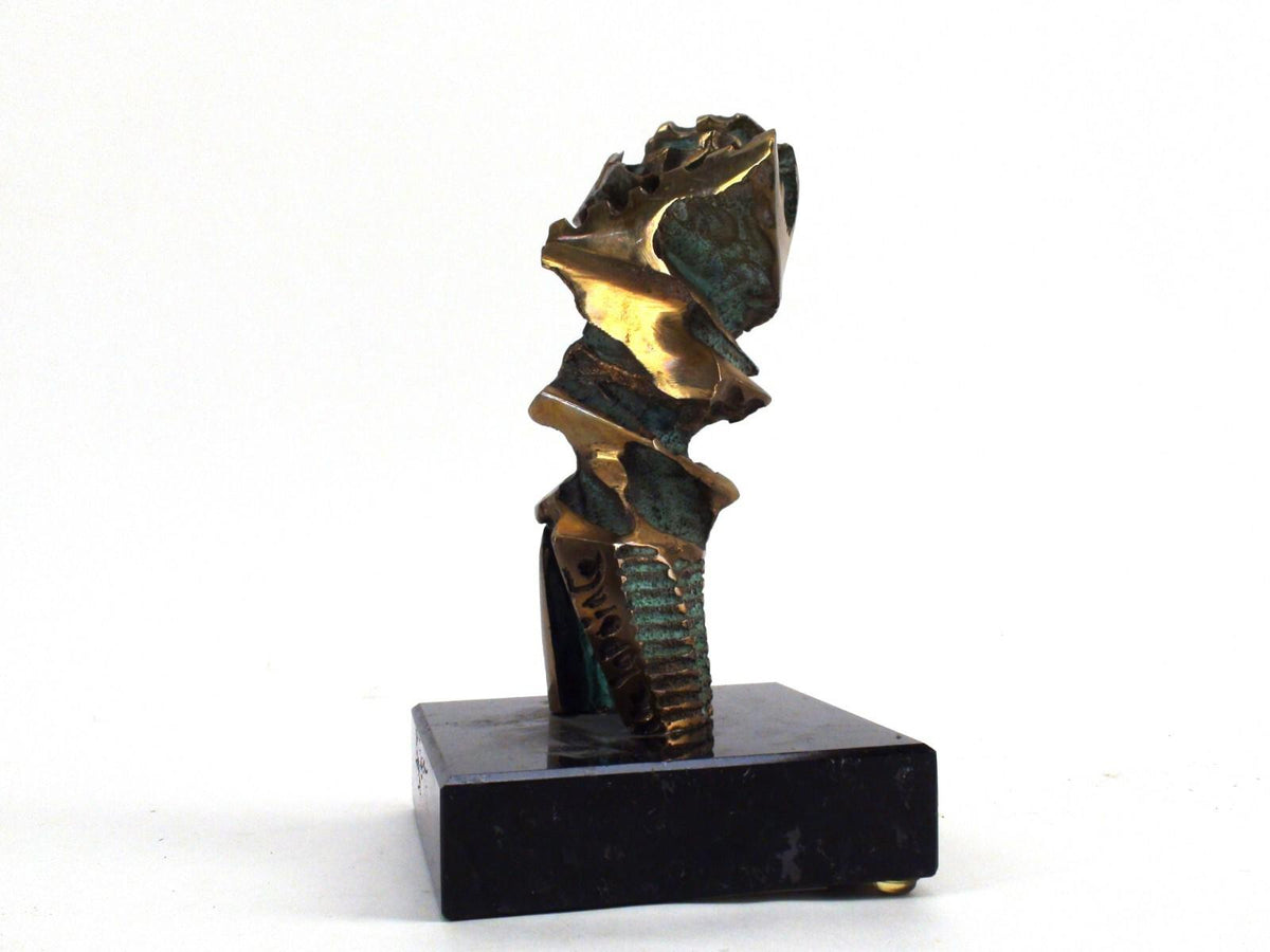 Celine G. Lapointe - Abstract Completed Drill Bore, Bronze Statue - Canadian Art