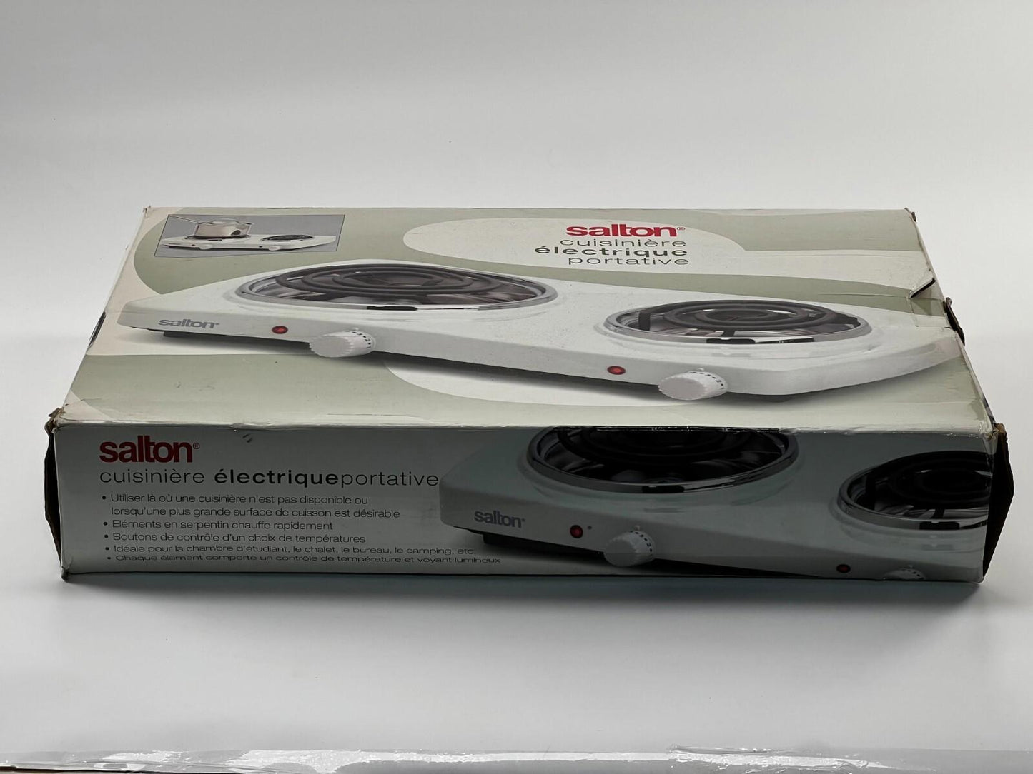 Salton Stainless Steel Portable Double Cooktop