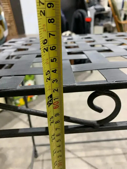 Woven Metal plant table