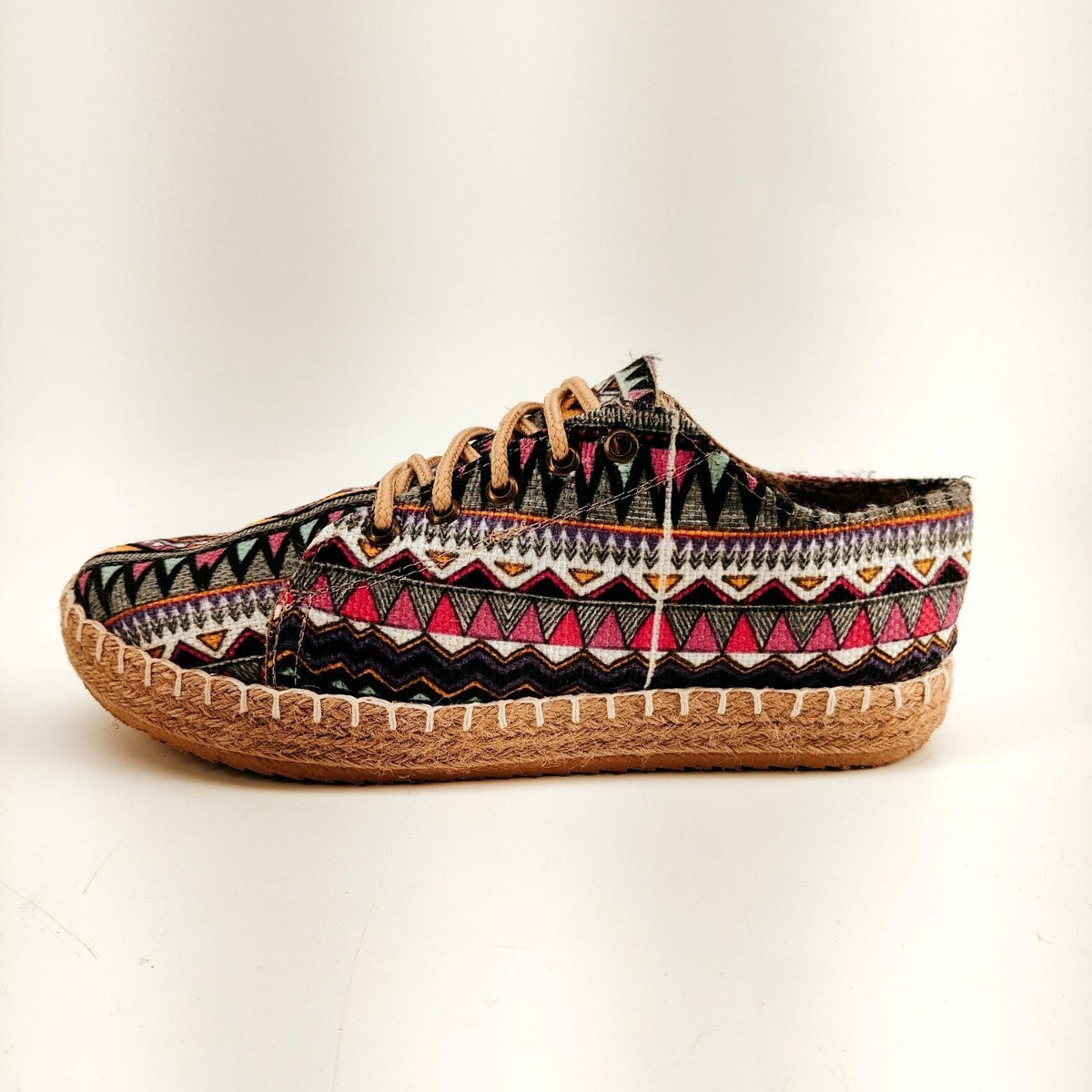 Espadrilles à lacets Riviera Corazon, motif multicolore, pointure femme 40 (US 9)