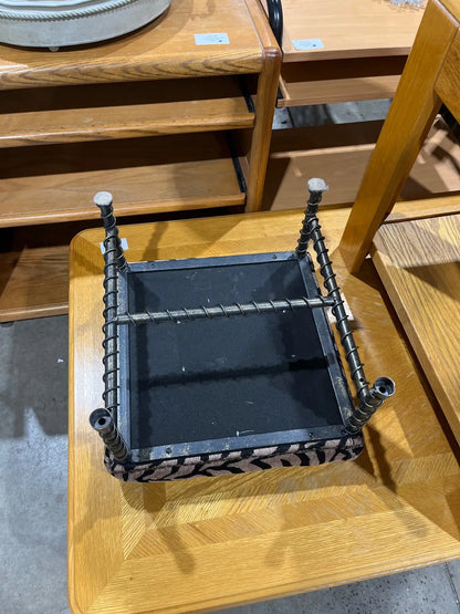 Zebra Print Footstool