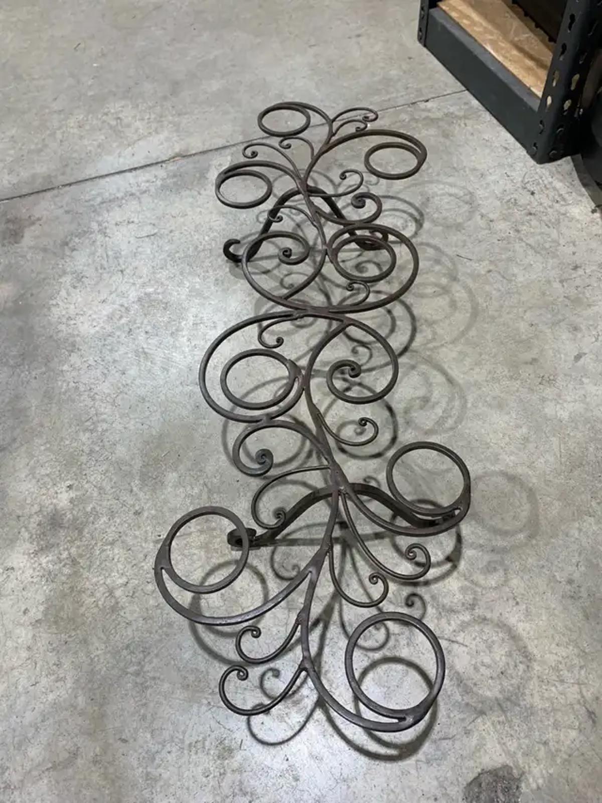 Low Spiral Metal Plant Stand