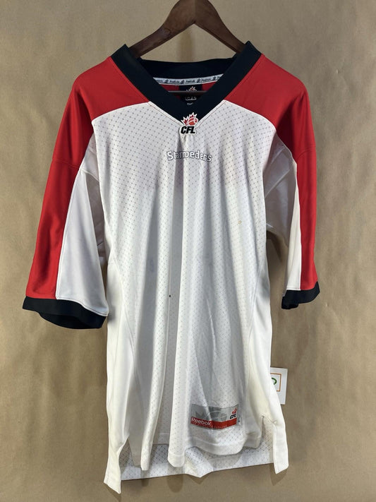 Reebok CFL Calgary Stampeders Jersey Signed by #76 (Size L)