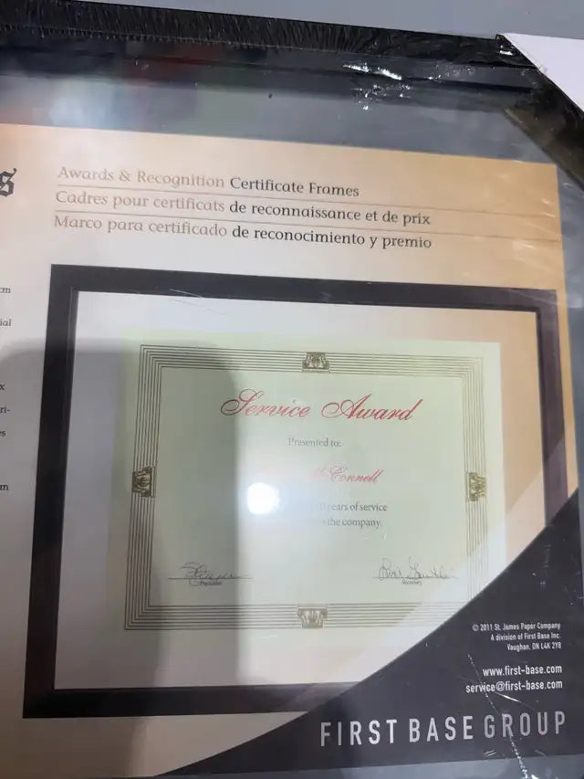 St. James Small Award/Certificate Frame