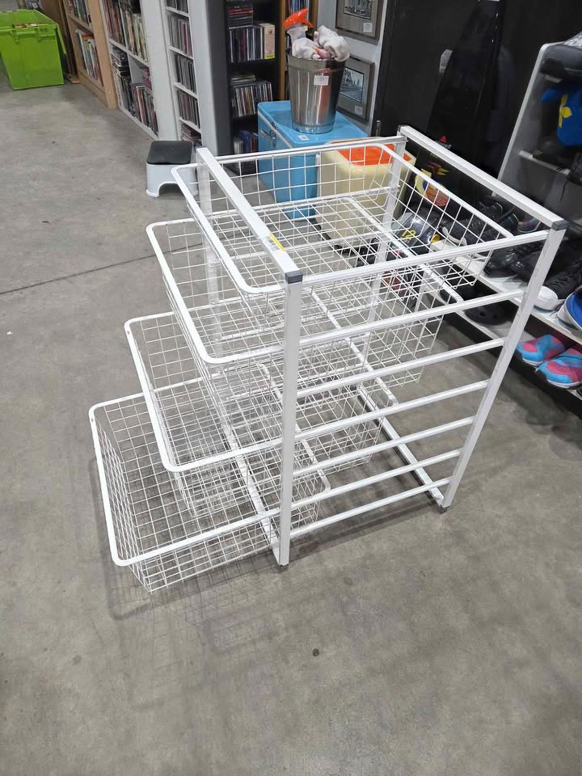 IKEA JONAXEL Wire Basket Storage Unit