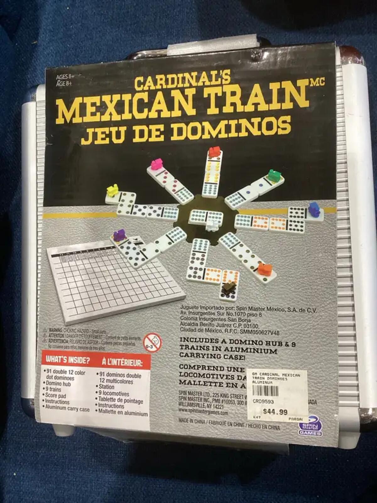 Cardinal Mexican Train Dominoes