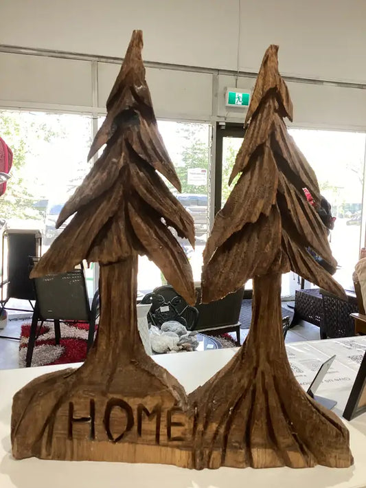 Wooden Carved Tree HOME Decor