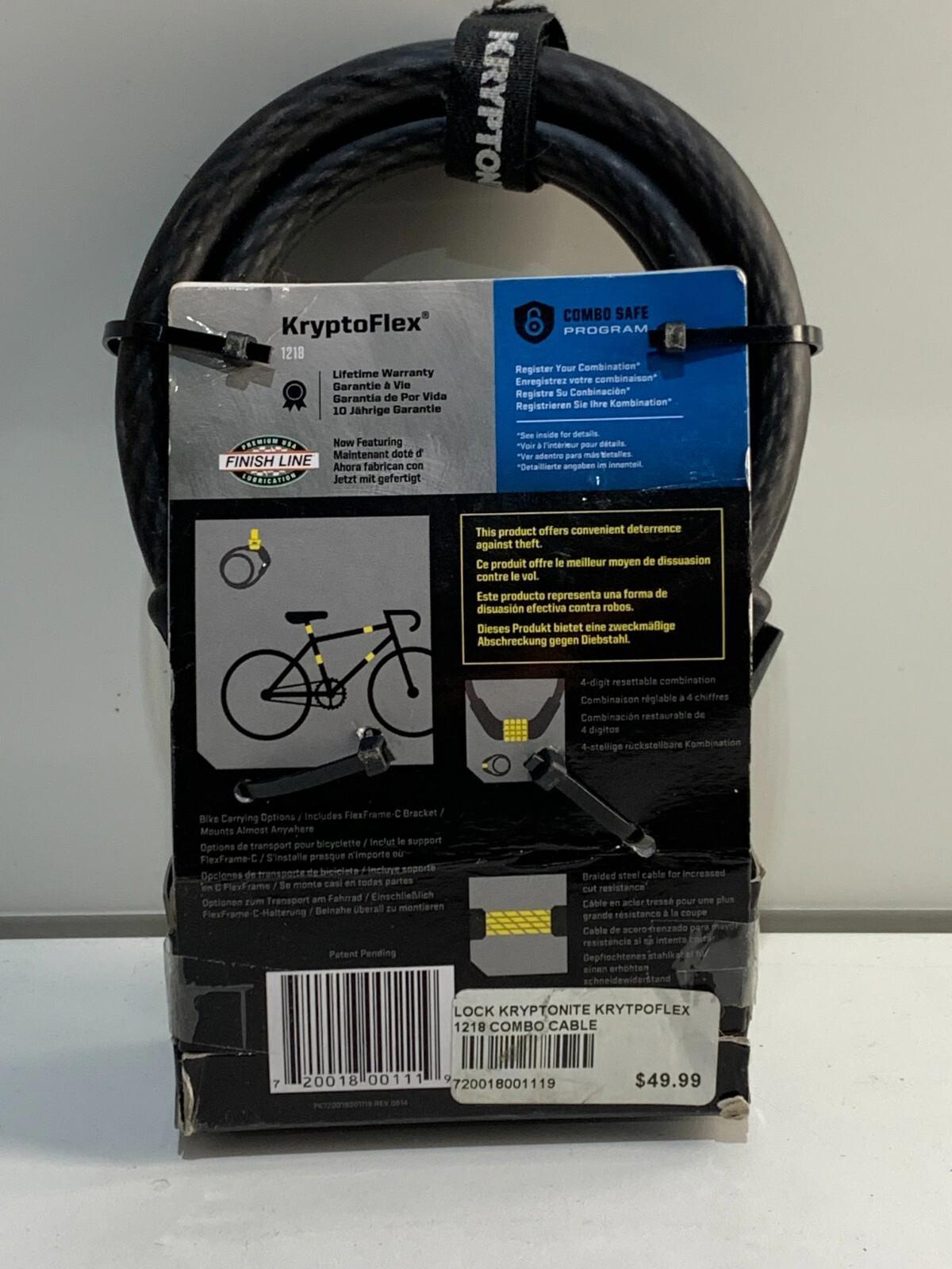 Kryptonite 1218 Combo Cable Lock