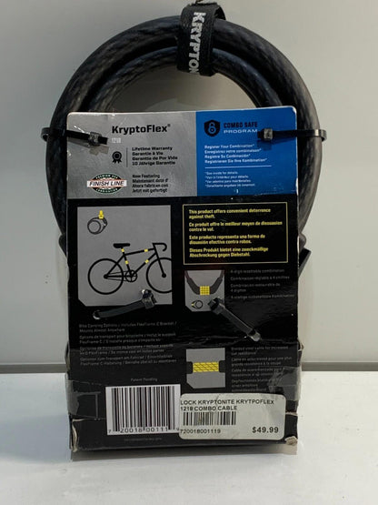 Kryptonite 1218 Combo Cable Lock