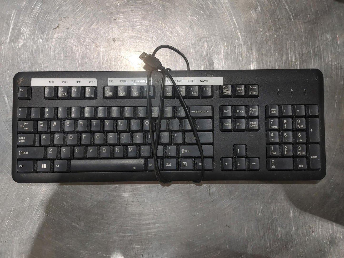 HP KU-1156 Wired USB Keyboard Black - Fair
