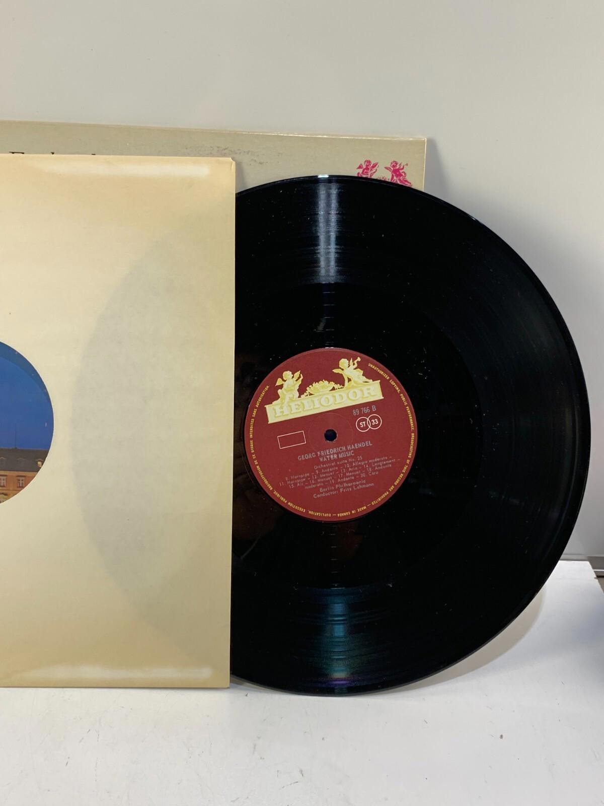Handel - Fritz Lehmann, Berlin Philharmonic Orchestra - Water Music (LP, Album)