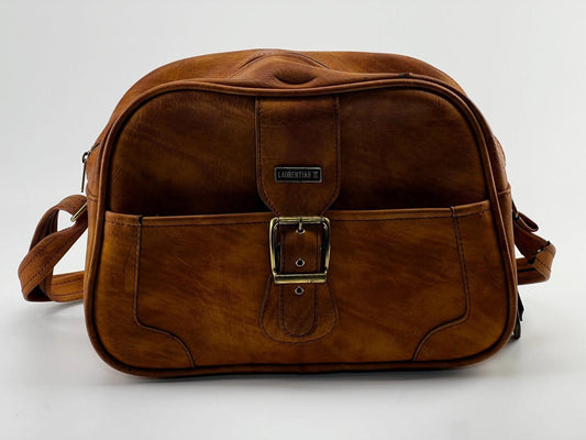 Vintage Leather Travel Bag Laurentian II Weekender Small Luggage