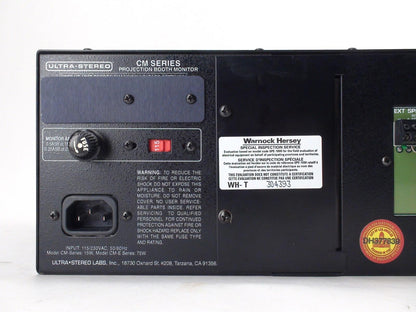 Ultra Stereo CM-35 Six Channel Projection Booth Monitor 15W