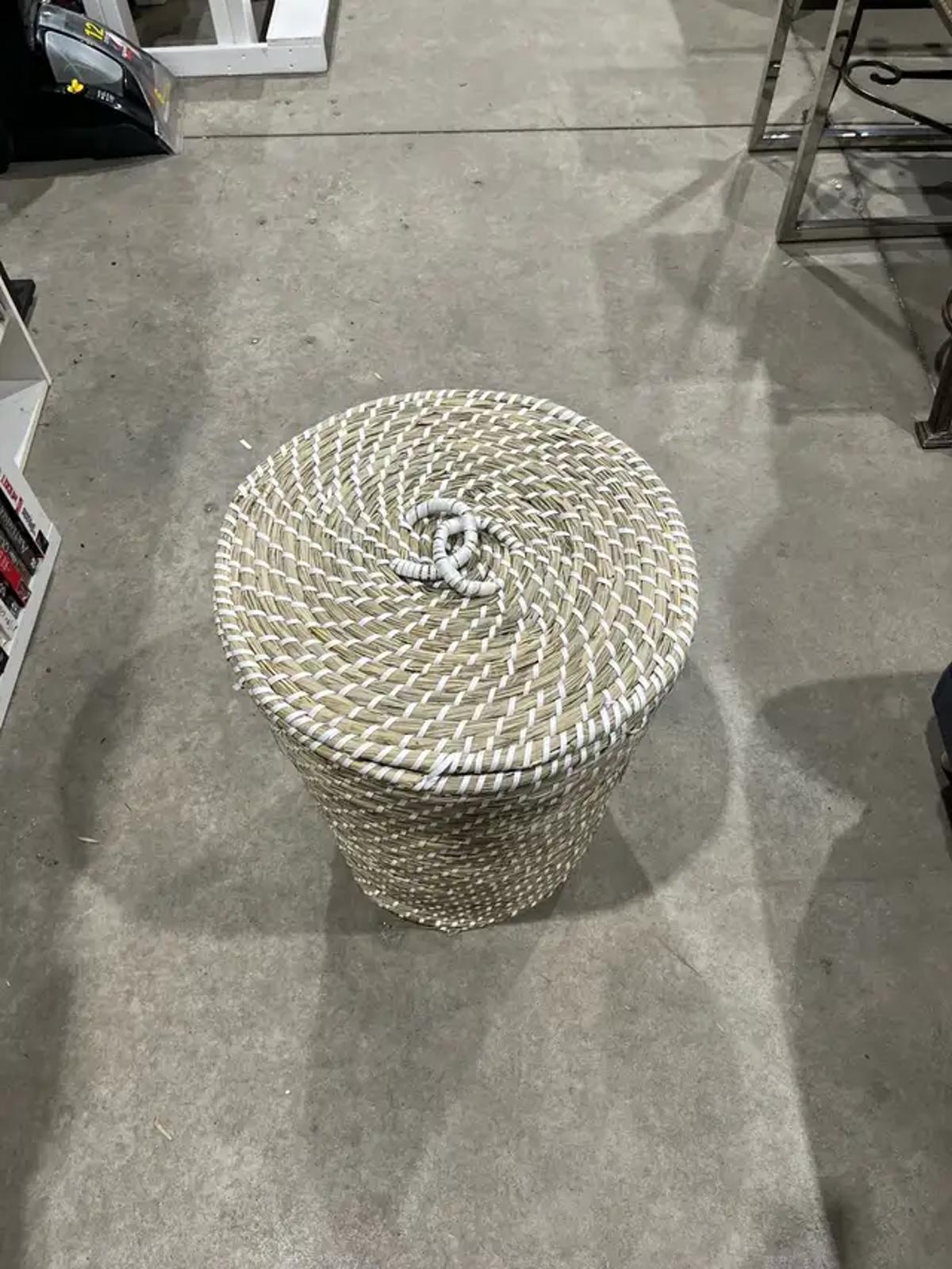 Boho Basket with Lid (Large)