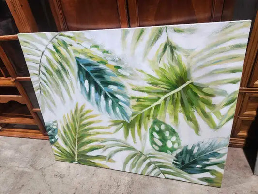 Floral Canvas Wall Art 50x40"
