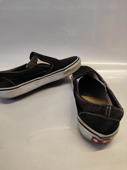 Vans Suede Black Slip On Shoes Sneakers Unisex Size M8/W9.5