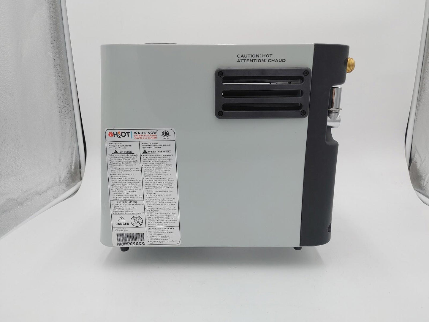 Excellent Condition Trailwood H2OT Water Now Portable Water Heater Grey Untested