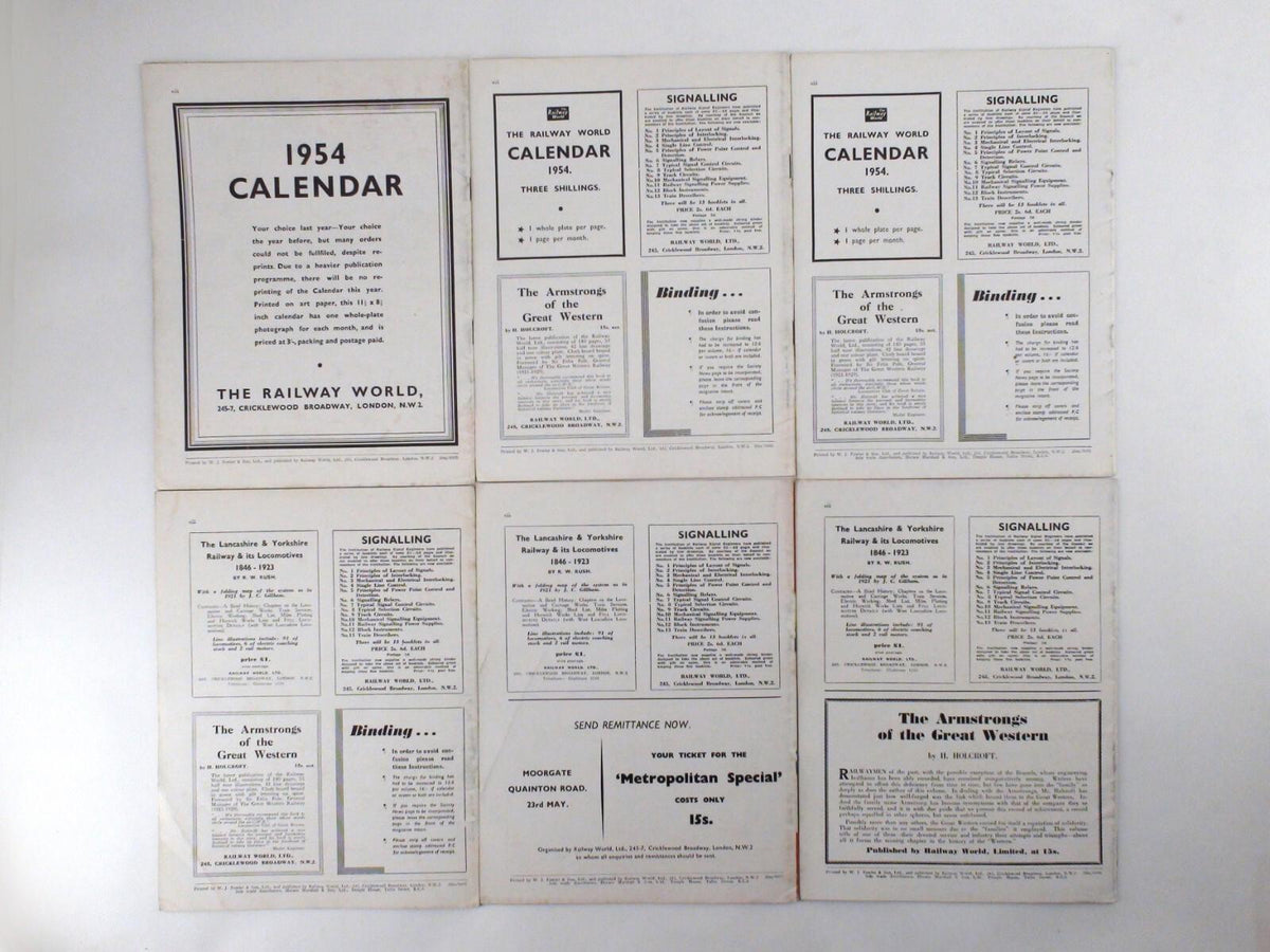 The Railway Magazine 1954 Complete 12 Issues - Great Condition