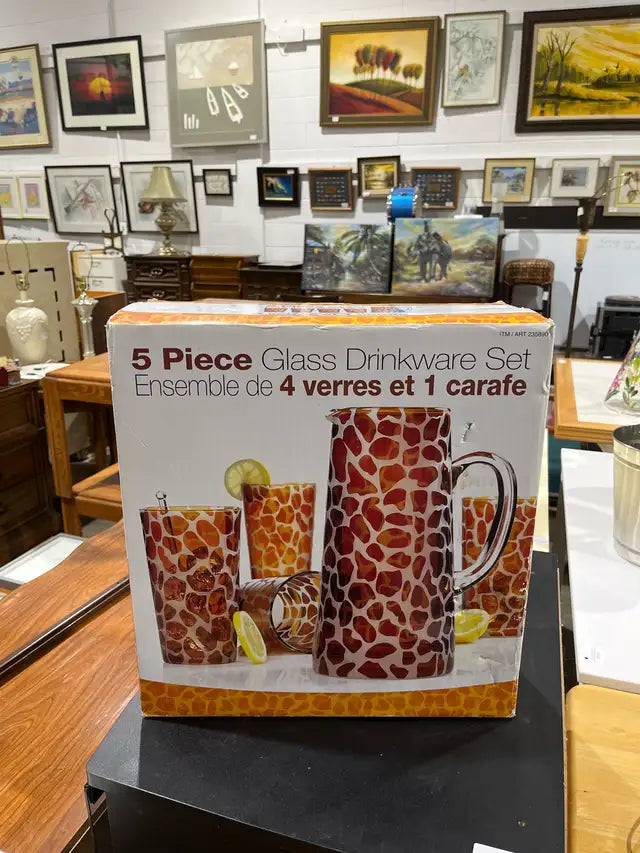 Glass Drinkware Set