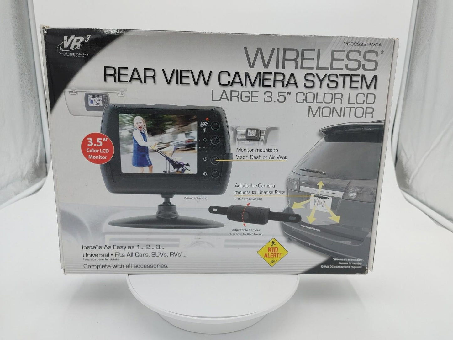 Brand New VR3 Wireless Rear View Camera System Large 3.5" Colour LCD Monitor