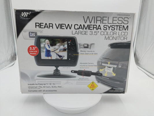 Brand New VR3 Wireless Rear View Camera System Large 3.5" Colour LCD Monitor