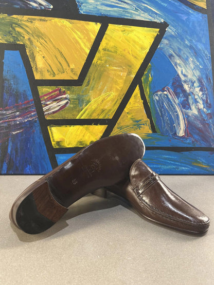 Nuova Arux Men’s Leather Loafers (Handmade in Italy, Size US 11)
