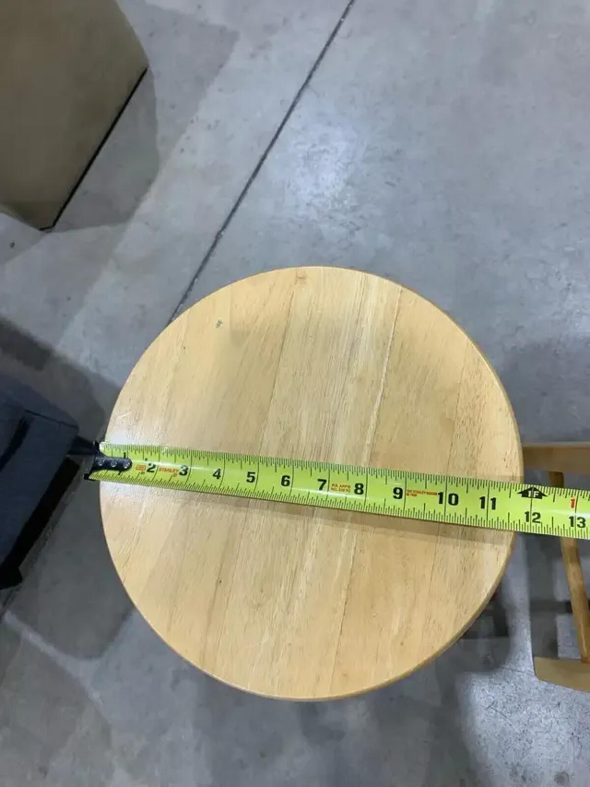 Set of 2 Wooden Stools
