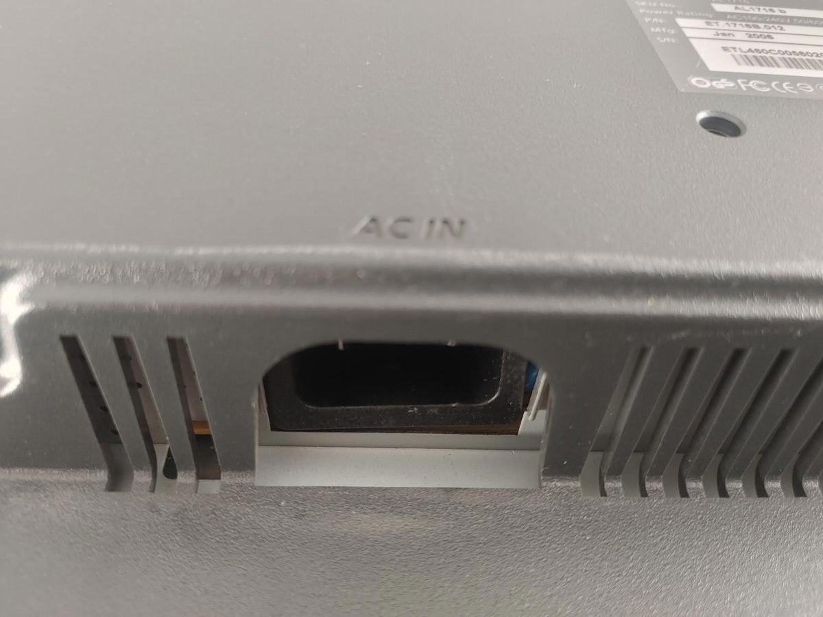 Acer AL1716 5:4 17inch LCD Monitor VGA Only Black Fair Condition