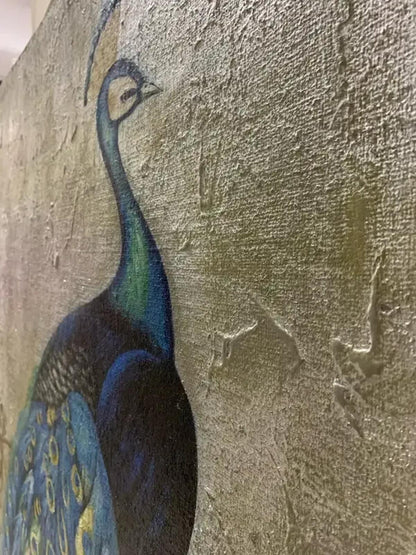 6 ft Peacock Wooden board Wall Art