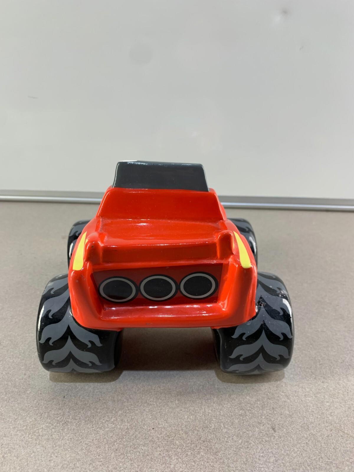 Nickelodeon blaze and the monster machines Ceramic Piggy Bank. Red Bank Truck.