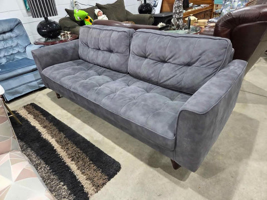 Gray Modern Tufted Sofa