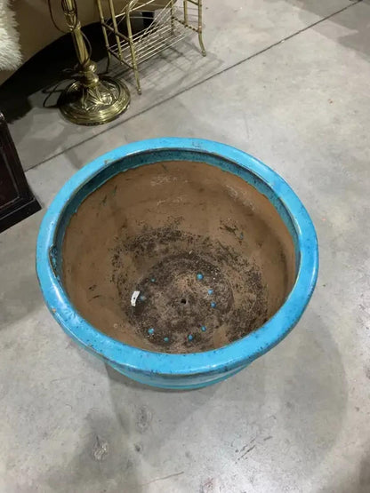 Large Outdoor Turquoise Planter