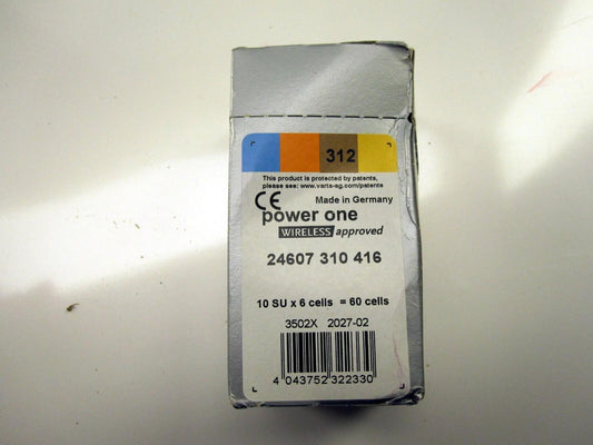Box of Power One 312 60 Cells Batteries