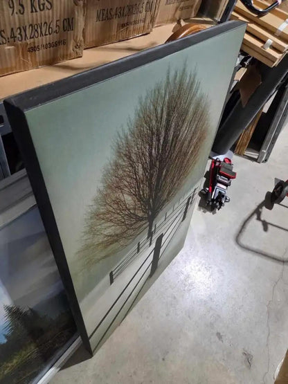 Large "Solitude" Winter Tree Canvas Art