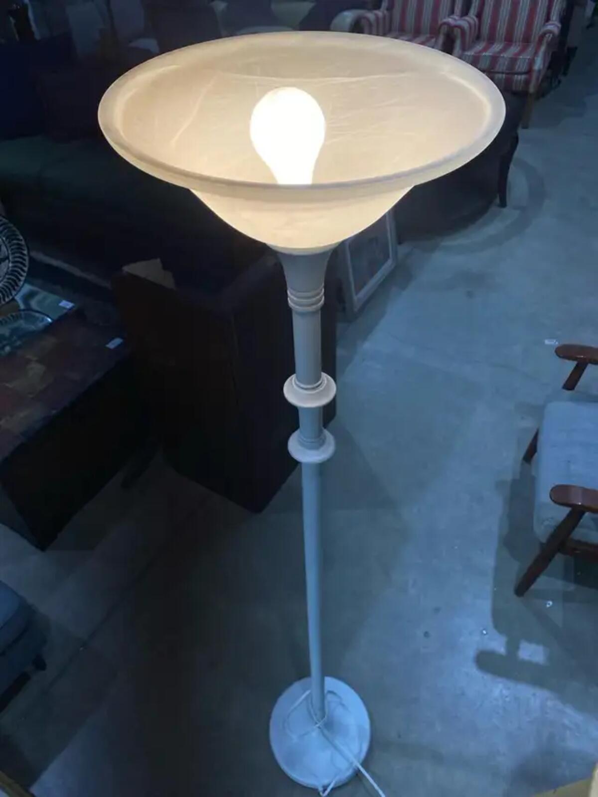 Tall Standing White Floor Lamp