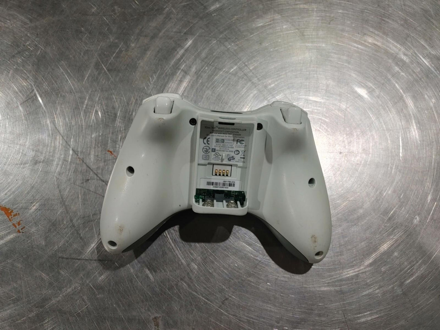 Microsoft Xbox 360 Wireless Controller White Tested Working - Fair