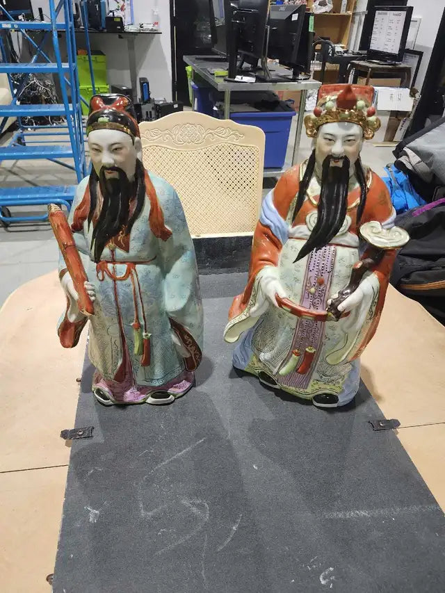 Porcelain Asian Figurines - 18"