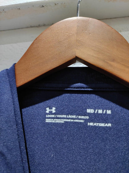 Under Armour Heatgear Hoopstrength Loose M Blue & Gray Long Sleeve hoodie