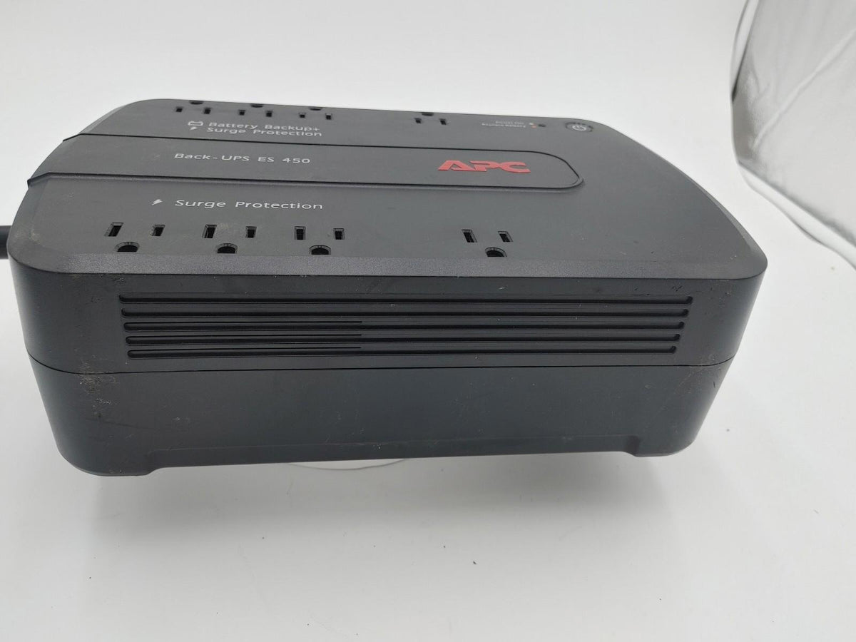Bon état, APC Back-UPS ES 450 BE450G, sans batterie, noir, testé et fonctionnel.