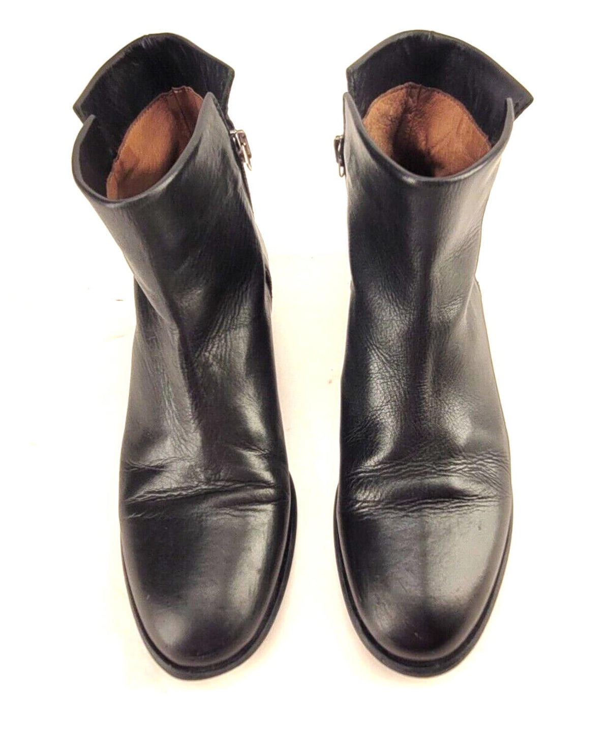 Gravitypope Stylish Black Leather Ankle Boots - Women's Luxury Footwear Size 36