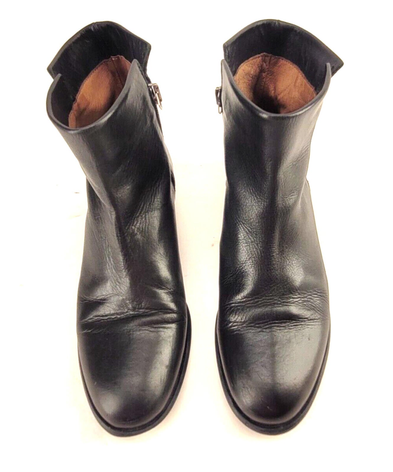 Gravitypope Stylish Black Leather Ankle Boots - Women's Luxury Footwear Size 36