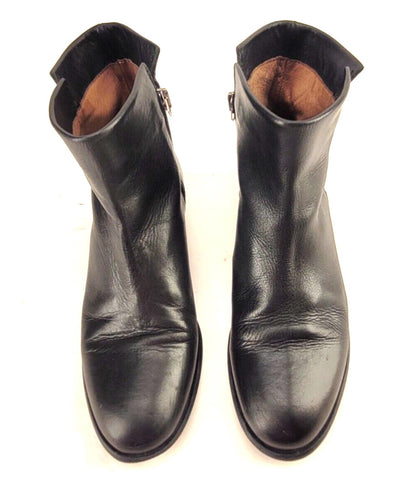 Gravitypope Stylish Black Leather Ankle Boots - Women's Luxury Footwear Size 36