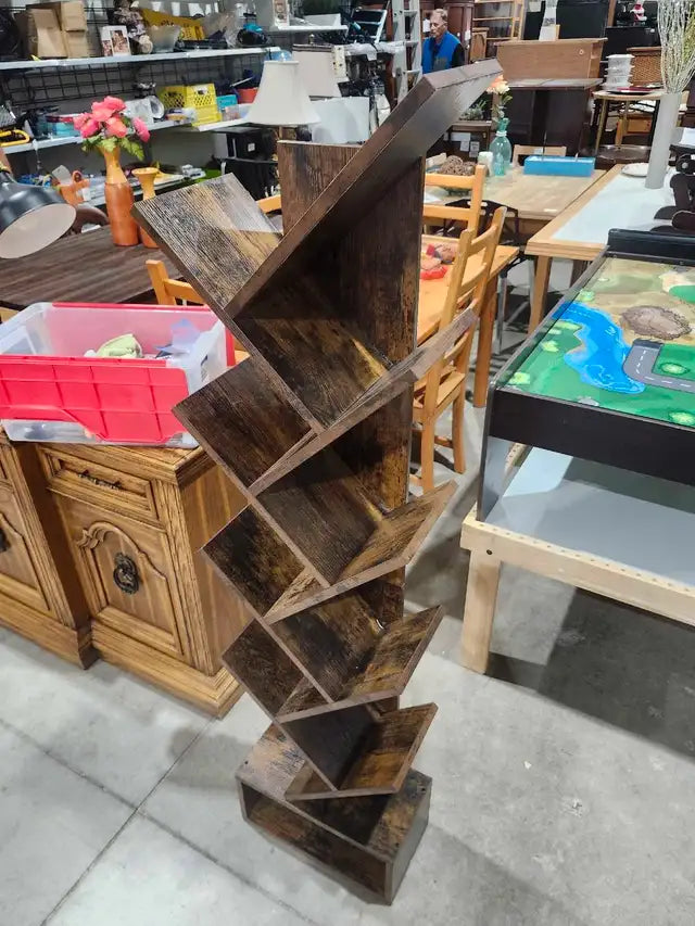 Tree shaped Rustic Bookshelf