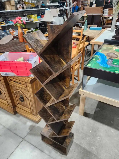 Tree shaped Rustic Bookshelf