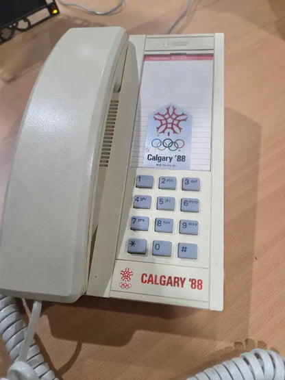 Vintage Calgary '88 Landline Telephone