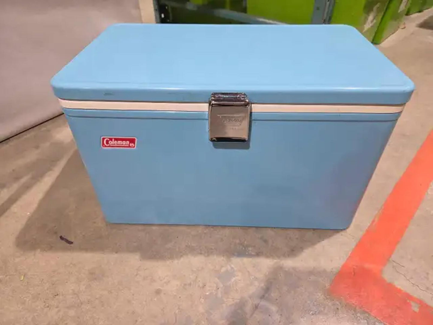 Vintage Coleman Low Boy Snow-Lite Cooler - 60s/70s