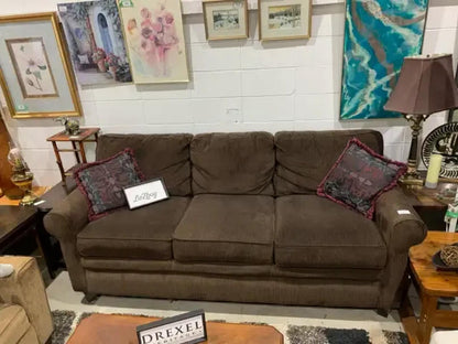 La-Z-Boy Brown Corduroy Sofa