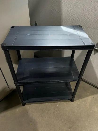 3 Tier Black Storage Shelf